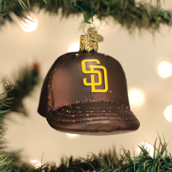 Padres Baseball Cap Ornament - Southlake Paws