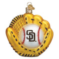 Load image into Gallery viewer, Padres Baseball Mitt Ornament - Southlake Paws
