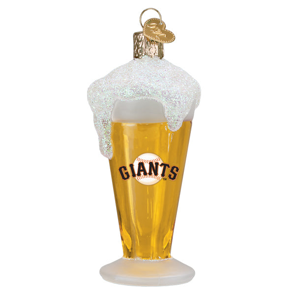 Giants Glass Of Beer Ornament - Southlake Paws