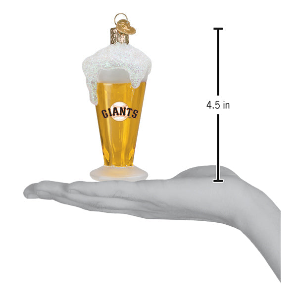 Giants Glass Of Beer Ornament - Southlake Paws