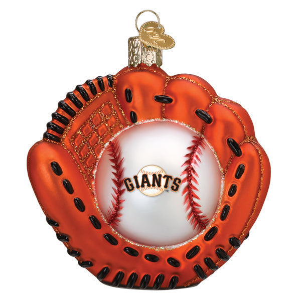 Giants Baseball Mitt Ornament - Southlake Paws