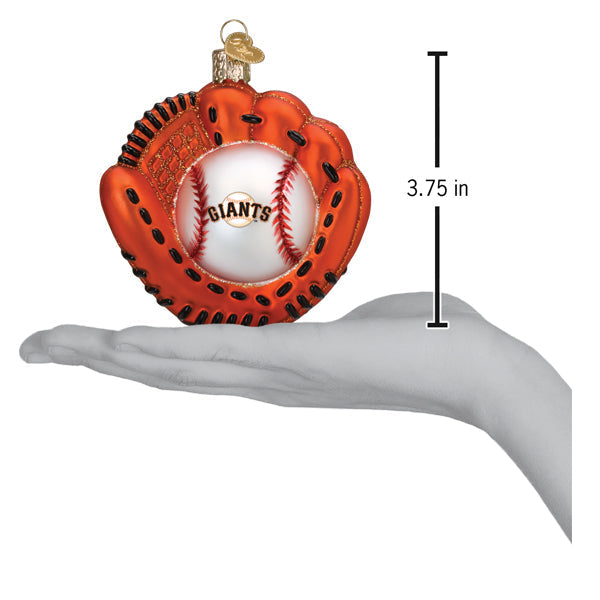 Giants Baseball Mitt Ornament - Southlake Paws