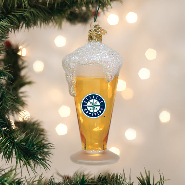 Mariners Glass Of Beer Ornament - Southlake Paws