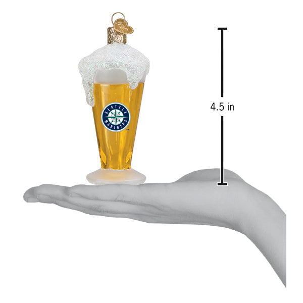 Mariners Glass Of Beer Ornament - Southlake Paws