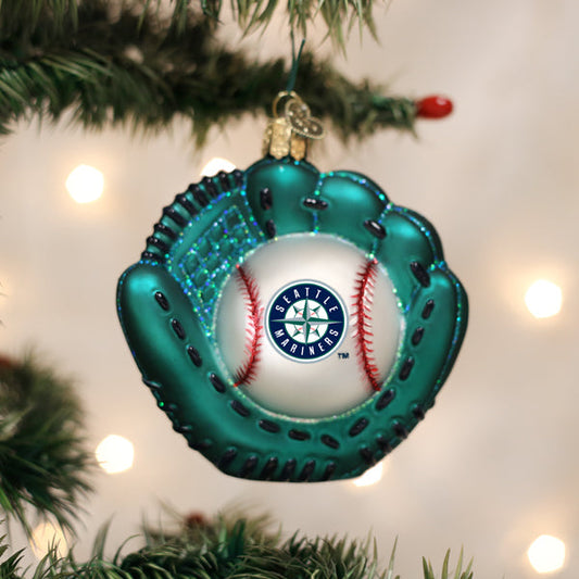 Mariners Baseball Mitt Ornament - Southlake Paws