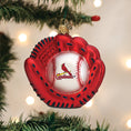 Load image into Gallery viewer, Cardinals Baseball Mitt Ornament - Southlake Paws
