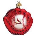 Load image into Gallery viewer, Cardinals Baseball Mitt Ornament - Southlake Paws
