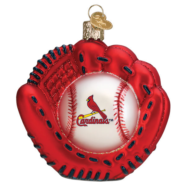 Cardinals Baseball Mitt Ornament - Southlake Paws