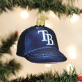 Load image into Gallery viewer, Rays Baseball Cap Ornament - Southlake Paws
