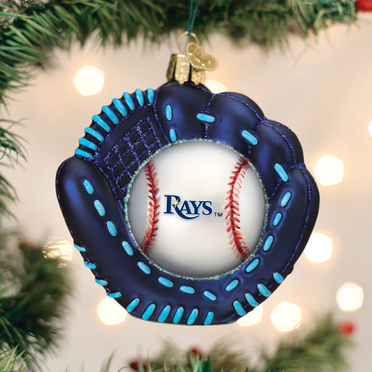 Rays Baseball Mitt Ornament - Southlake Paws
