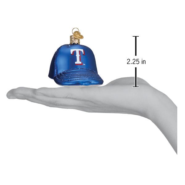 Rangers Baseball Cap Ornament - Southlake Paws