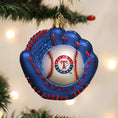 Load image into Gallery viewer, Rangers Baseball Mitt Ornament - Southlake Paws
