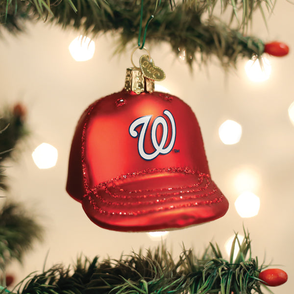 Nationals Baseball Cap Ornament - Southlake Paws