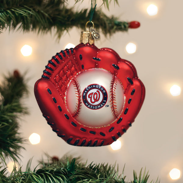 Nationals Baseball MItt Ornament - Southlake Paws