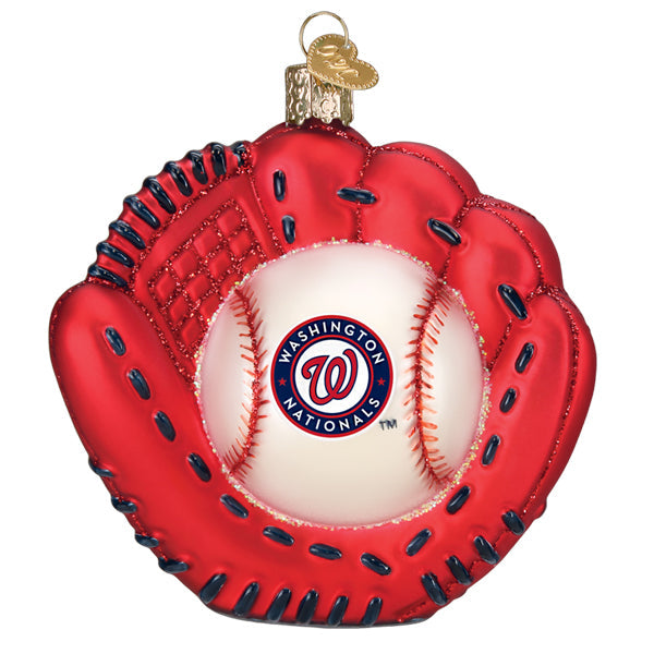 Nationals Baseball MItt Ornament - Southlake Paws