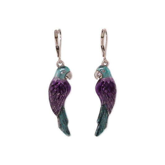 Neotropic Exotic Parrot Drop Earrings