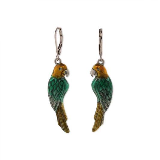 Neotropic Exotic Parrot Drop Earrings