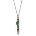 Load image into Gallery viewer, Neotropic Exotic Parrot Pendant Whistle Necklace 30"
