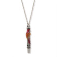 Load image into Gallery viewer, Neotropic Exotic Parrot Pendant Whistle Necklace 30"
