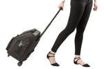 RIO Black Rolling Carrier 3 in 1 carrier! Airline Approved Carrier, Back Pack, and Car Seat!!