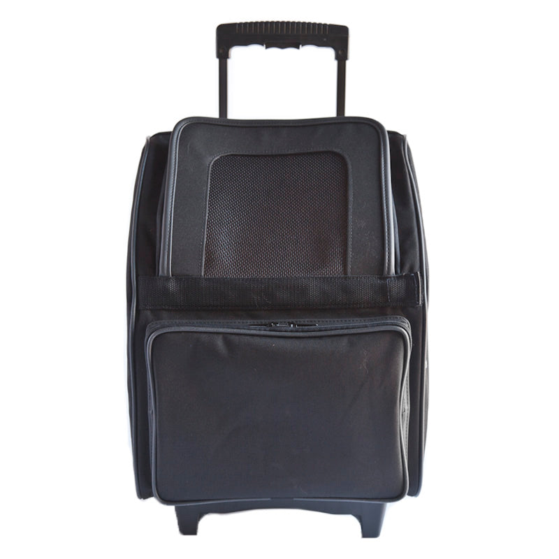 RIO Black Rolling Carrier 3 in 1 carrier! Airline Approved Carrier, Back Pack, and Car Seat!!