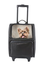 RIO Black Rolling Carrier 3 in 1 carrier! Airline Approved Carrier, Back Pack, and Car Seat!!
