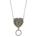 Load image into Gallery viewer, Faux Pearl Heart Paws And Bones Eye Glass & Badge Holder Pendant Necklace 28"
