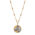 Load image into Gallery viewer, Antiqued Horse Head Pendant Necklace 16" + 3" Extender
