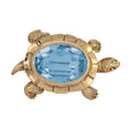 Load image into Gallery viewer, Galapagos Tortoise Austrian Crystal Pin
