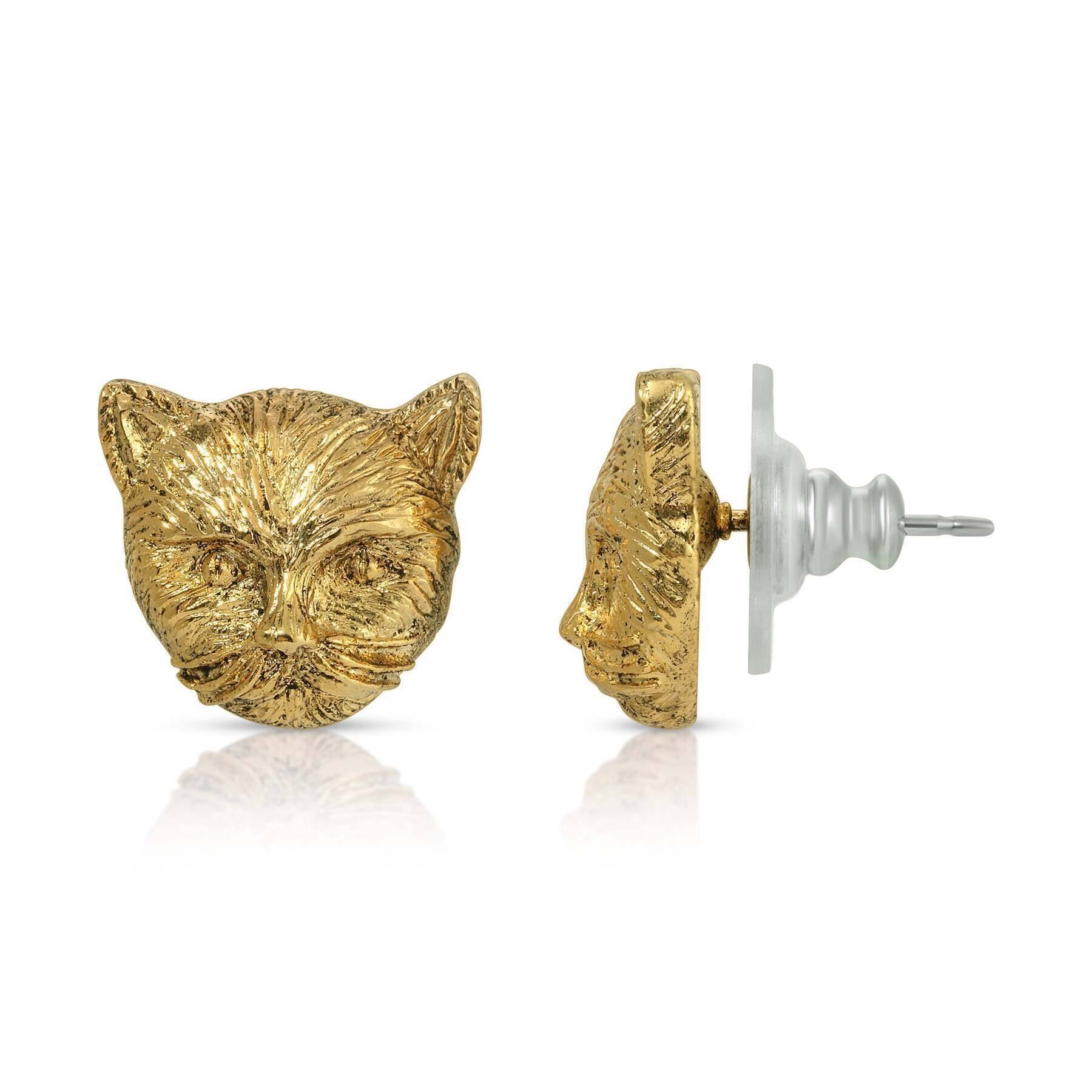Cat Stud Earrings