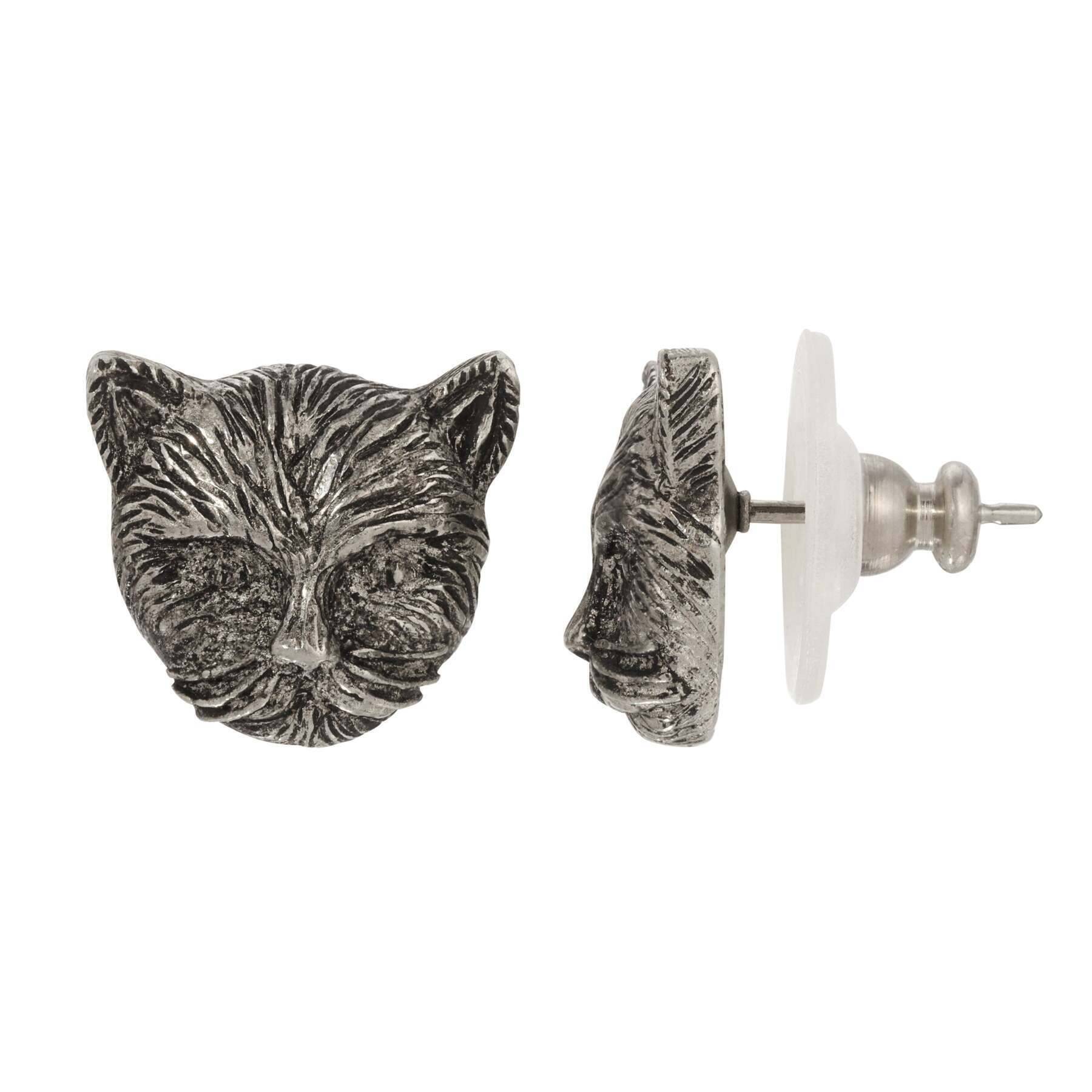 Cat Stud Earrings