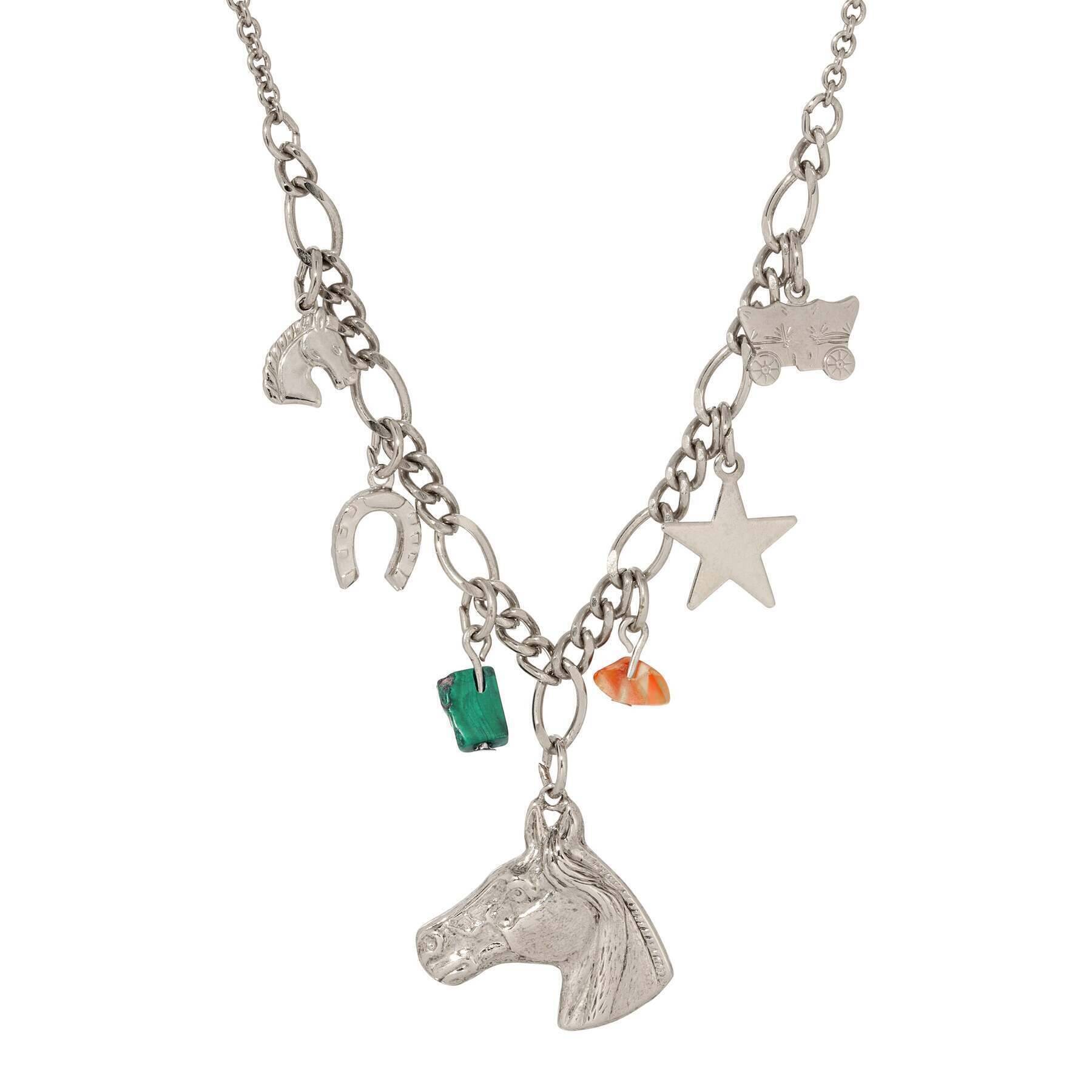 Frontier Multi Charm Pendant Necklace 16" + 3" Extension