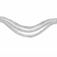 Load image into Gallery viewer, Royal Silver Browband by Southlake Paws featuring three elegant, wavy strands adorned with sparkling silver embellishments.
