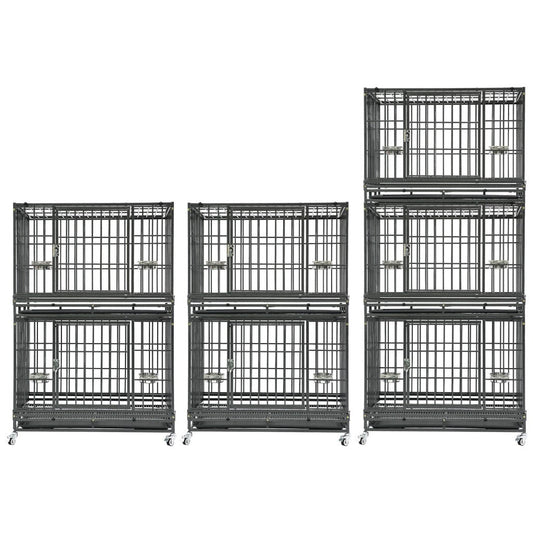 37" Stackable Heavy Duty Dog Crate 371D03