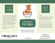 Mr. Peanut's Naturals Plant Based, Flushable, Compostable, Unscented Pet Wipes, 160 Count, Larger 8x6