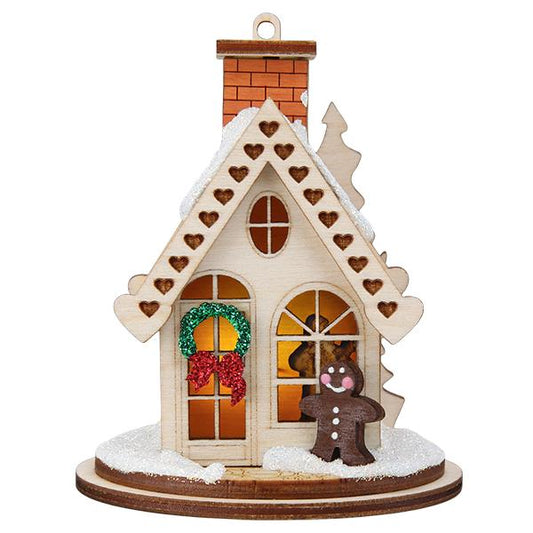Gingerbread Cottage Ornament - Southlake Paws