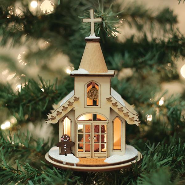 Wedding Chapel Ornament - Southlake Paws