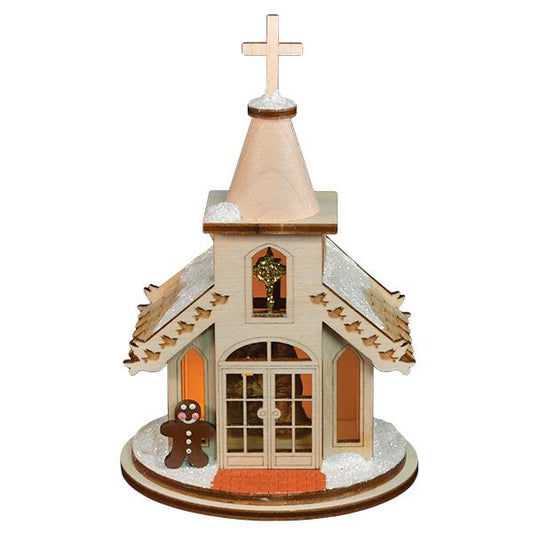 Nativity Chapel Ornament - Southlake Paws