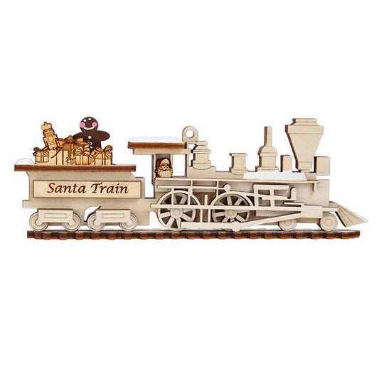 Santa Train Ornament - Southlake Paws