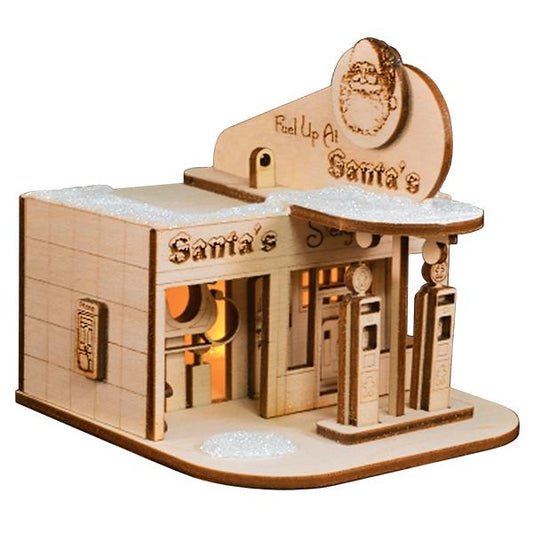 Santa's Sleigh Station Ornament - Southlake Paws