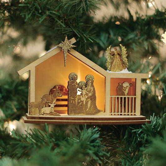 Ginger Nativity Ornament - Southlake Paws