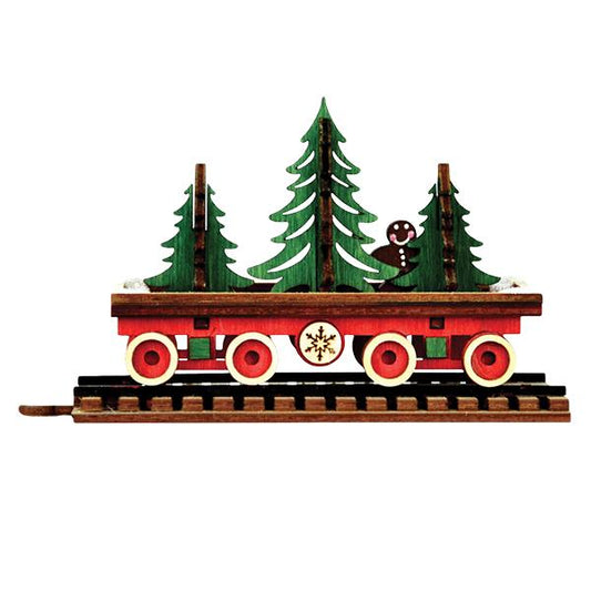 Santa's NP Express Flat Car - Southlake Paws