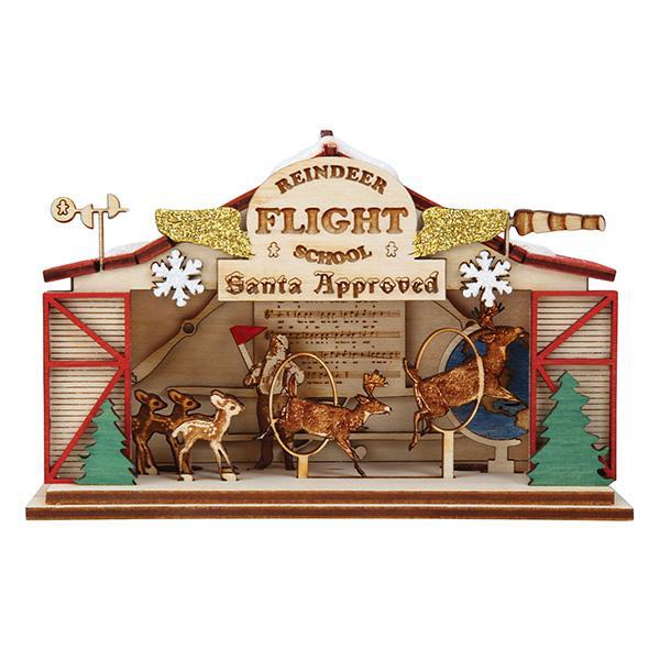Reindeer Flight School Ornament - Southlake Paws