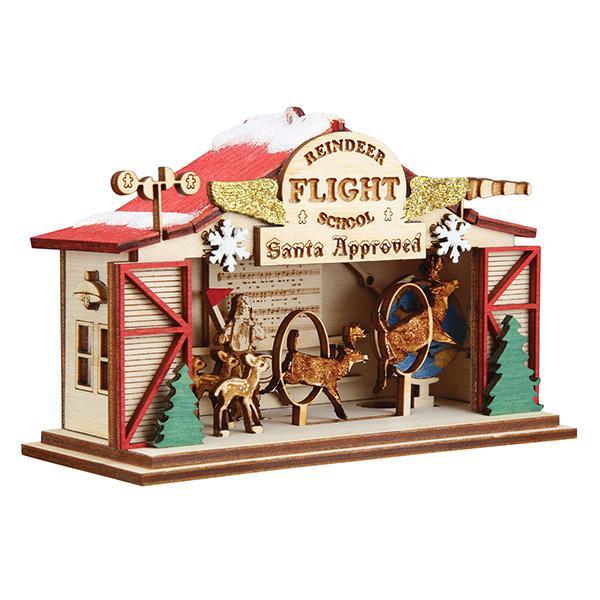 Reindeer Flight School Ornament - Southlake Paws