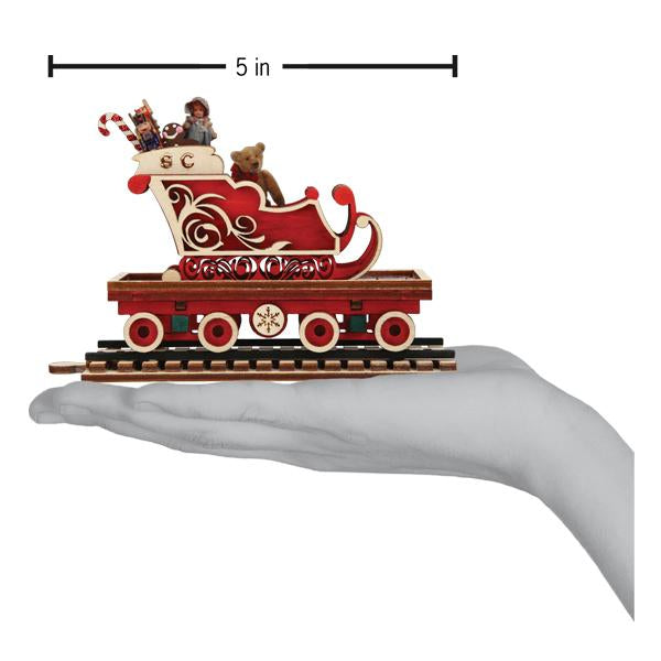 North Pole Express Sleigh Car Ornament - Southlake Paws