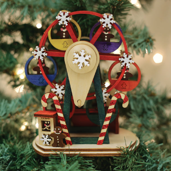 Ginger Man Ferris Wheel Ornament - Southlake Paws