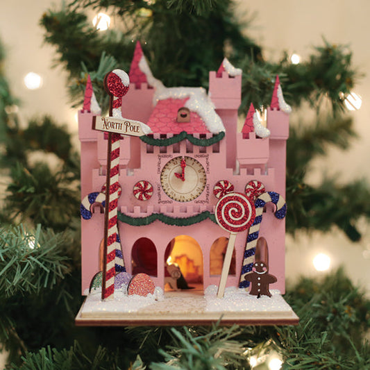 Santa's Magic Castle Ornament - Southlake Paws