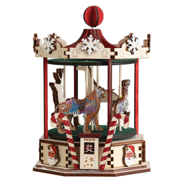 Christmas Carousel Ornament - Southlake Paws
