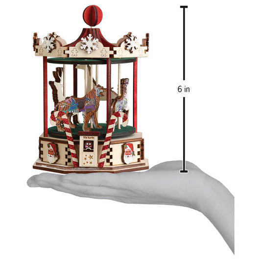 Christmas Carousel Ornament - Southlake Paws