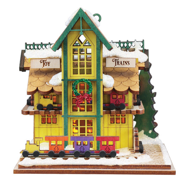 Toy Train Shop Ornament - Southlake Paws